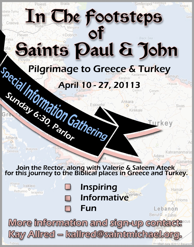 Greece, Turkey Trip meeting poster Greece, Turkey Trip meeting poster